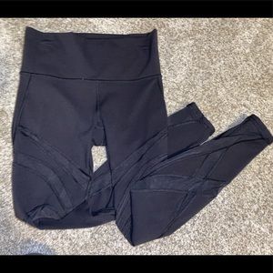 Lululemon Leggings with Mesh Design